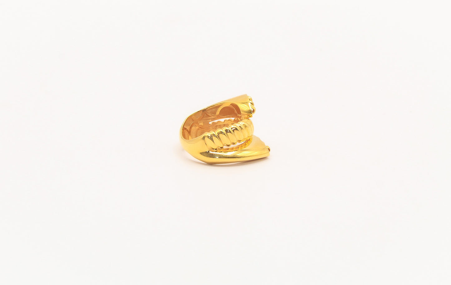 21K Gold Stalked Ring