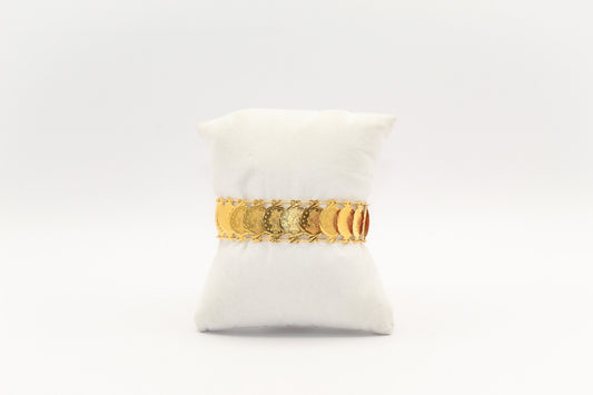 21K Gold Liberty Coin Bracelet