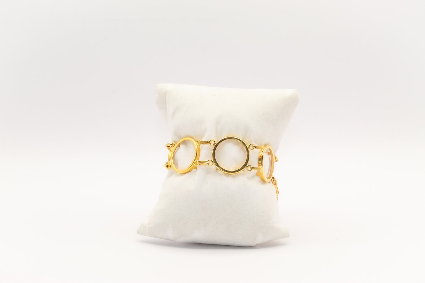 21K Gold Plain Coin Bracelet