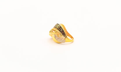 21k Gold Greek Key Ring