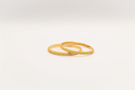 21K Gold Sanded Light Weight Bangles