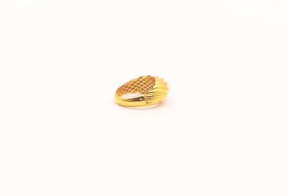 21K Gold Twisted Dome Ring