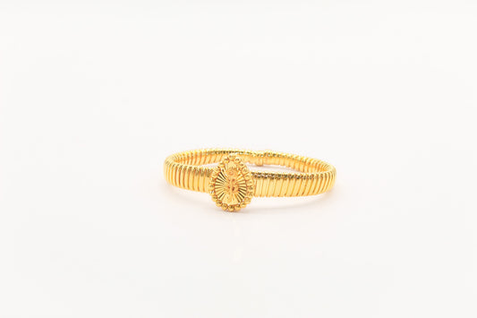 21K Gold Rose Himo Cuff Bracelet