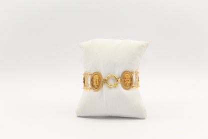 21K Gold Rose Bracelet