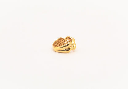 21K Gold Wave Ring
