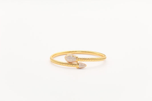 21K Gold Snake Himo Bracelet