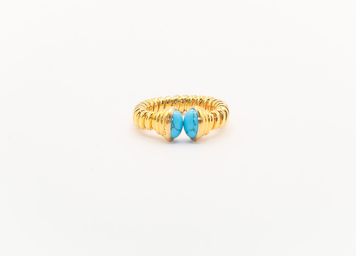 21K Gold Turquoise Himo Ring
