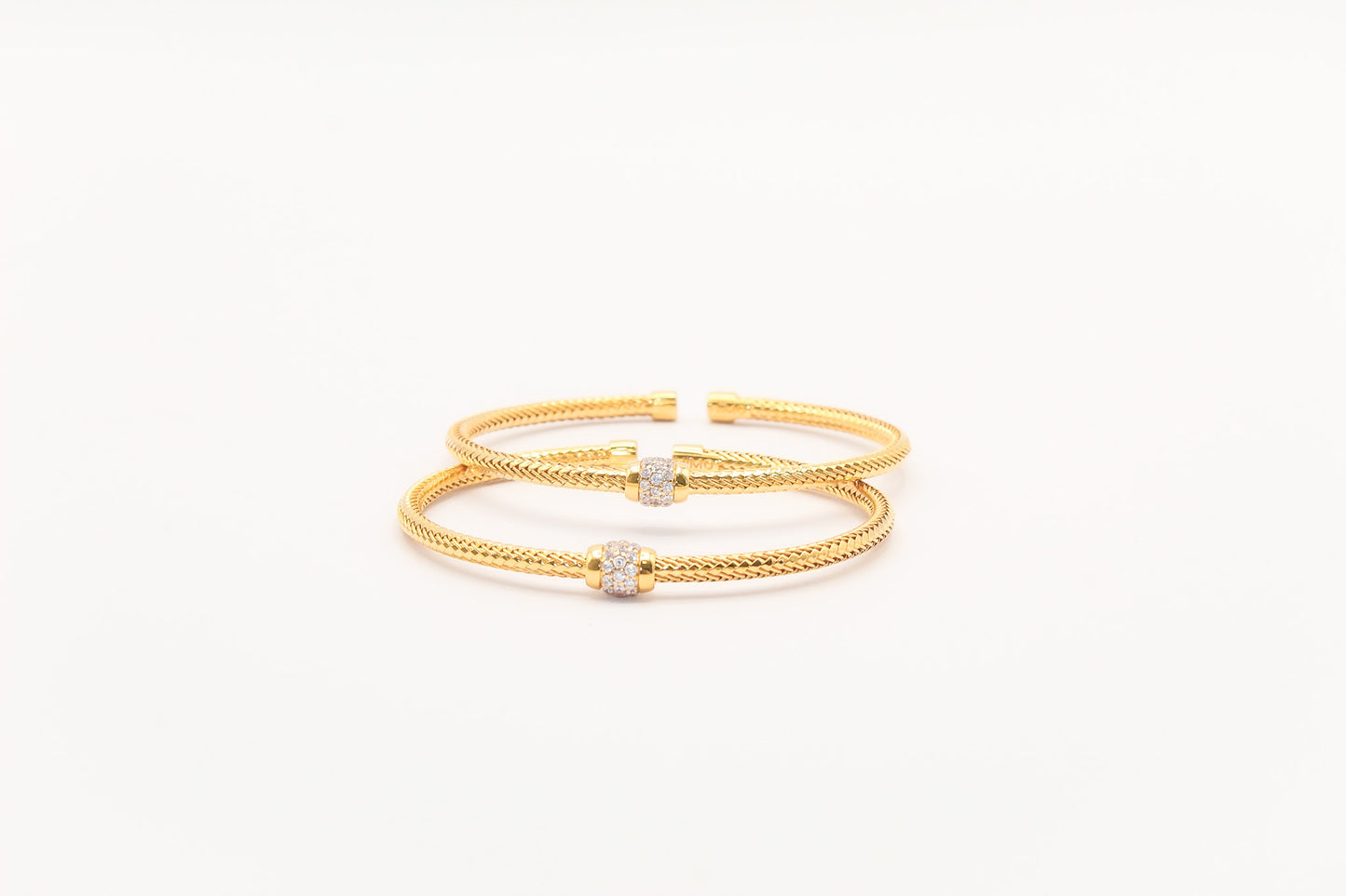 21K Gold Studded Himo Bracelet