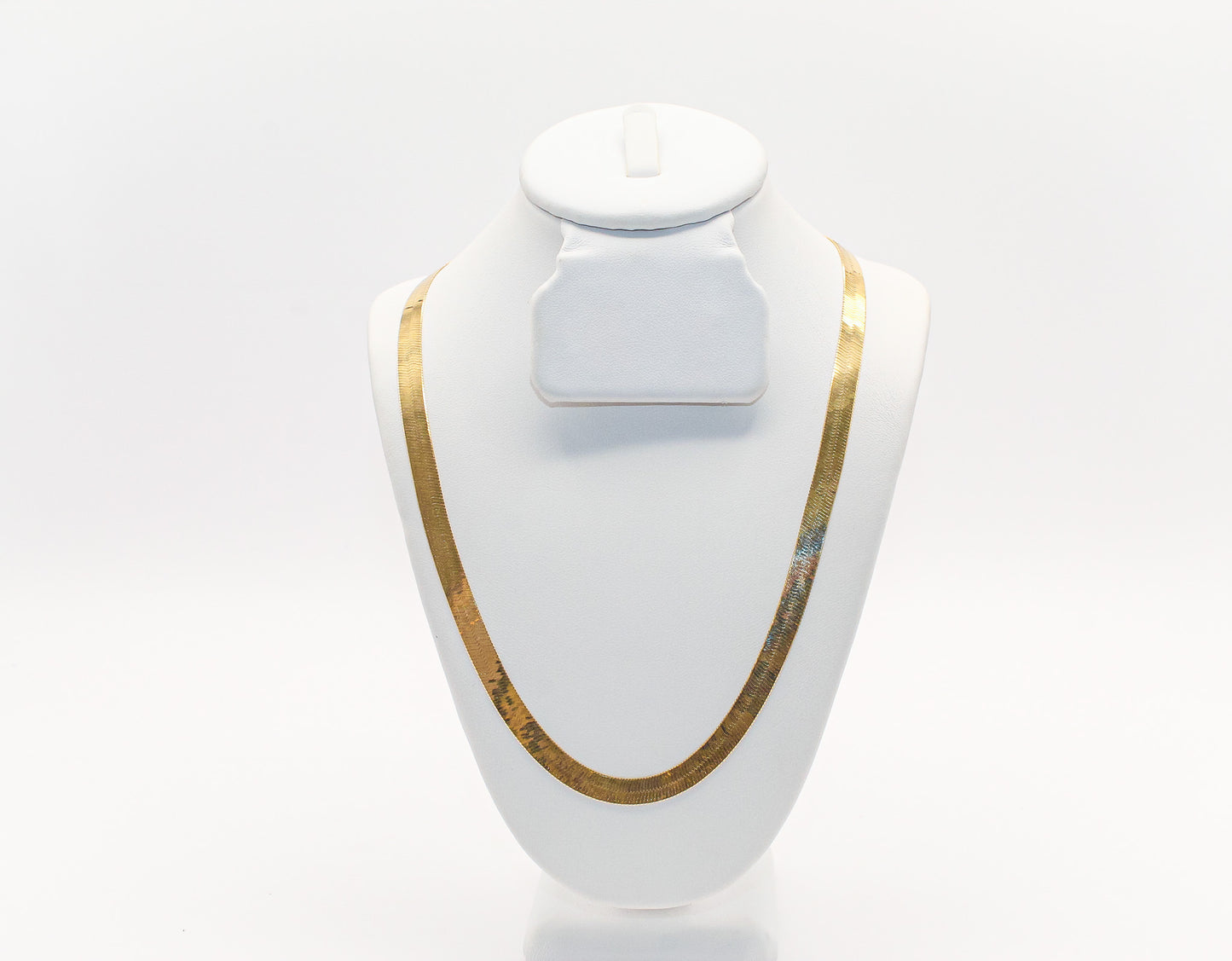 18K Gold Herringbone Chain
