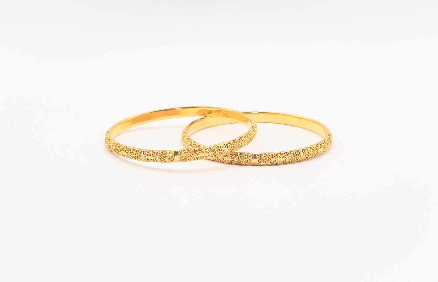 21K Gold Khaliji Bangles