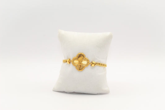 21K Gold Rose Bracelet