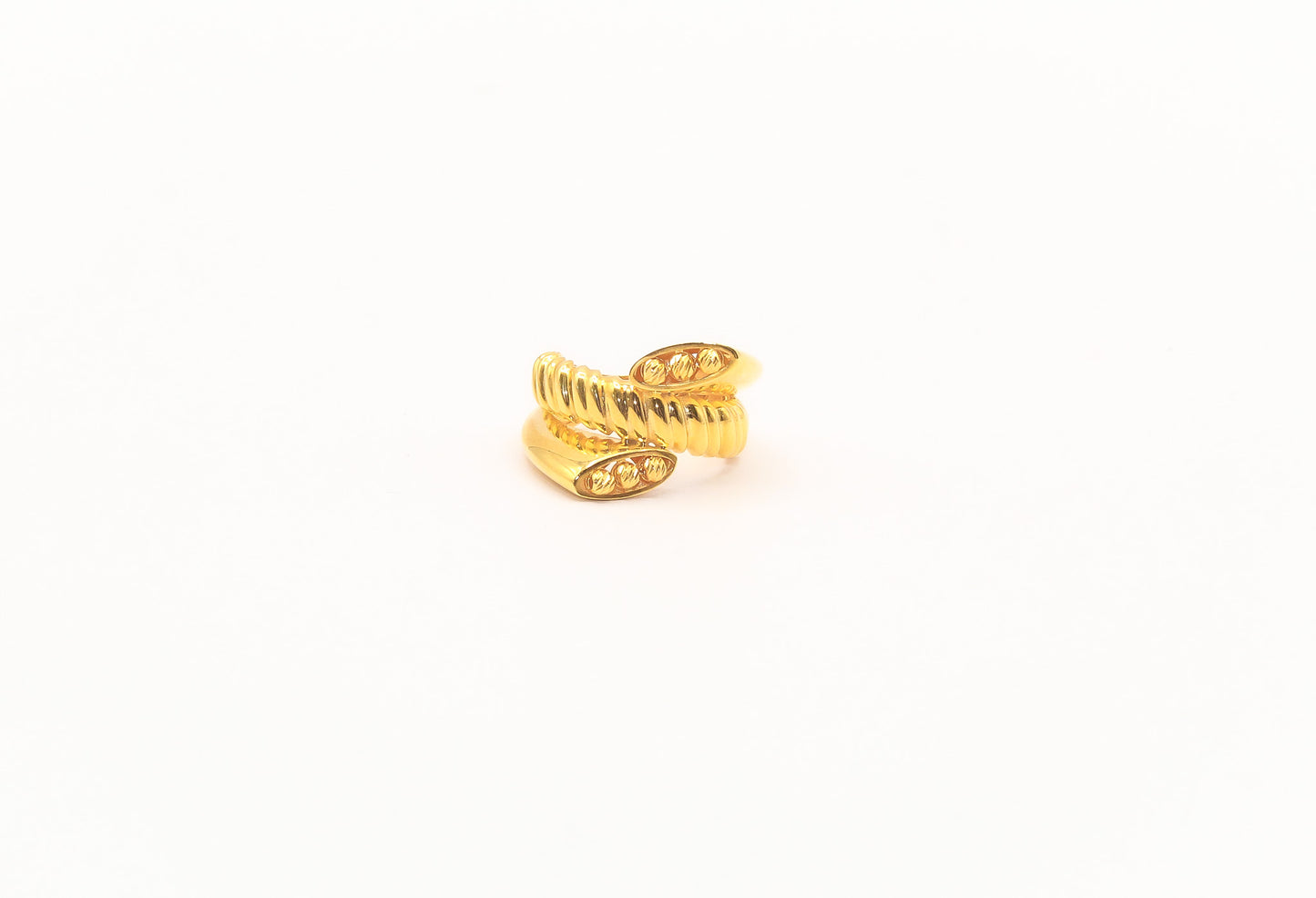 21K Gold Stalked Ring