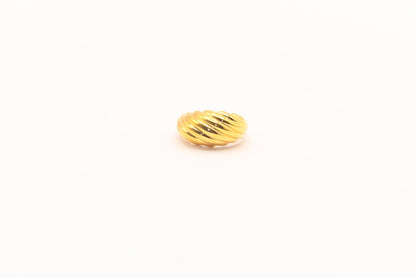 21K Gold Twisted Dome Ring