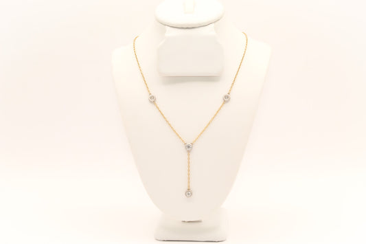 18K Gold Diamond Necklace