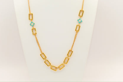 21K Gold Long Necklace