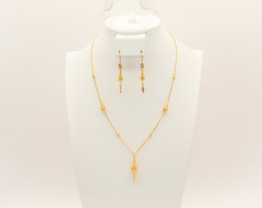 21K Gold Simple Set