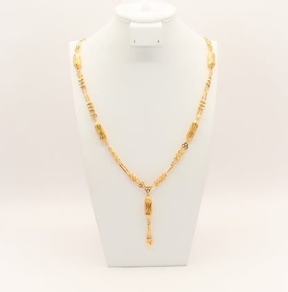 21K Gold Masbaha Necklace