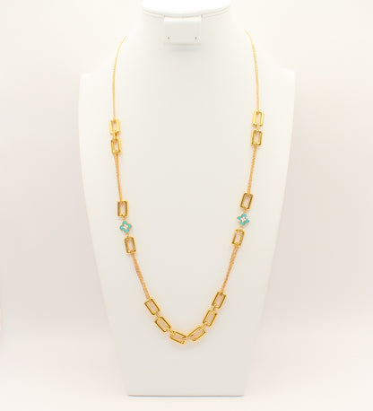21K Gold Long Necklace
