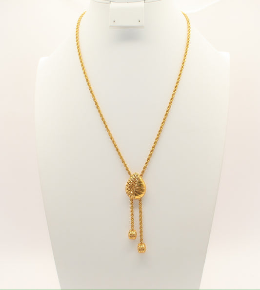 21K Gold Tear Drop Necklace