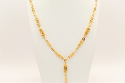 21K Gold Masbaha Necklace