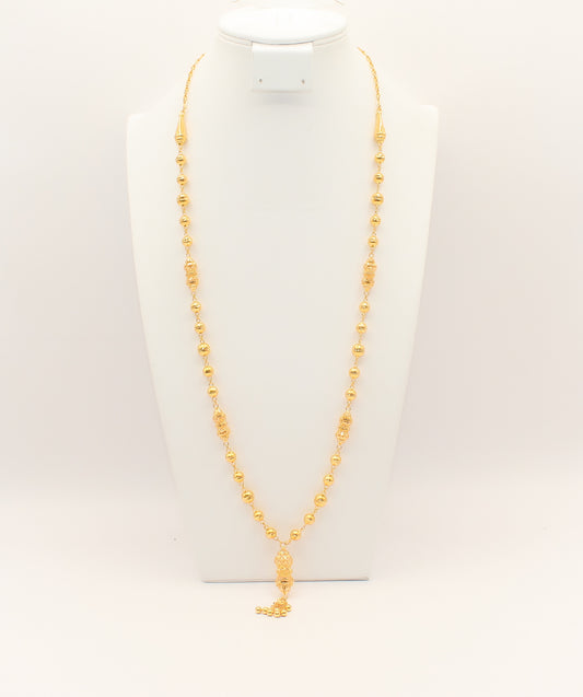 21K Gold Masbaha Necklace