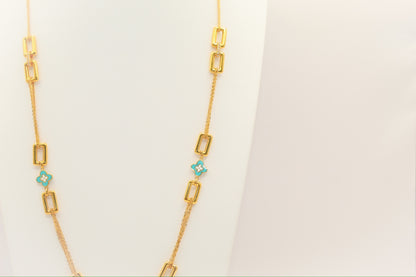 21K Gold Long Necklace