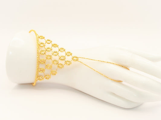 21K Gold Hand Bracelet
