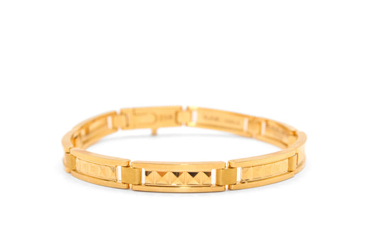 21K Gold Italian Solid Bracelet