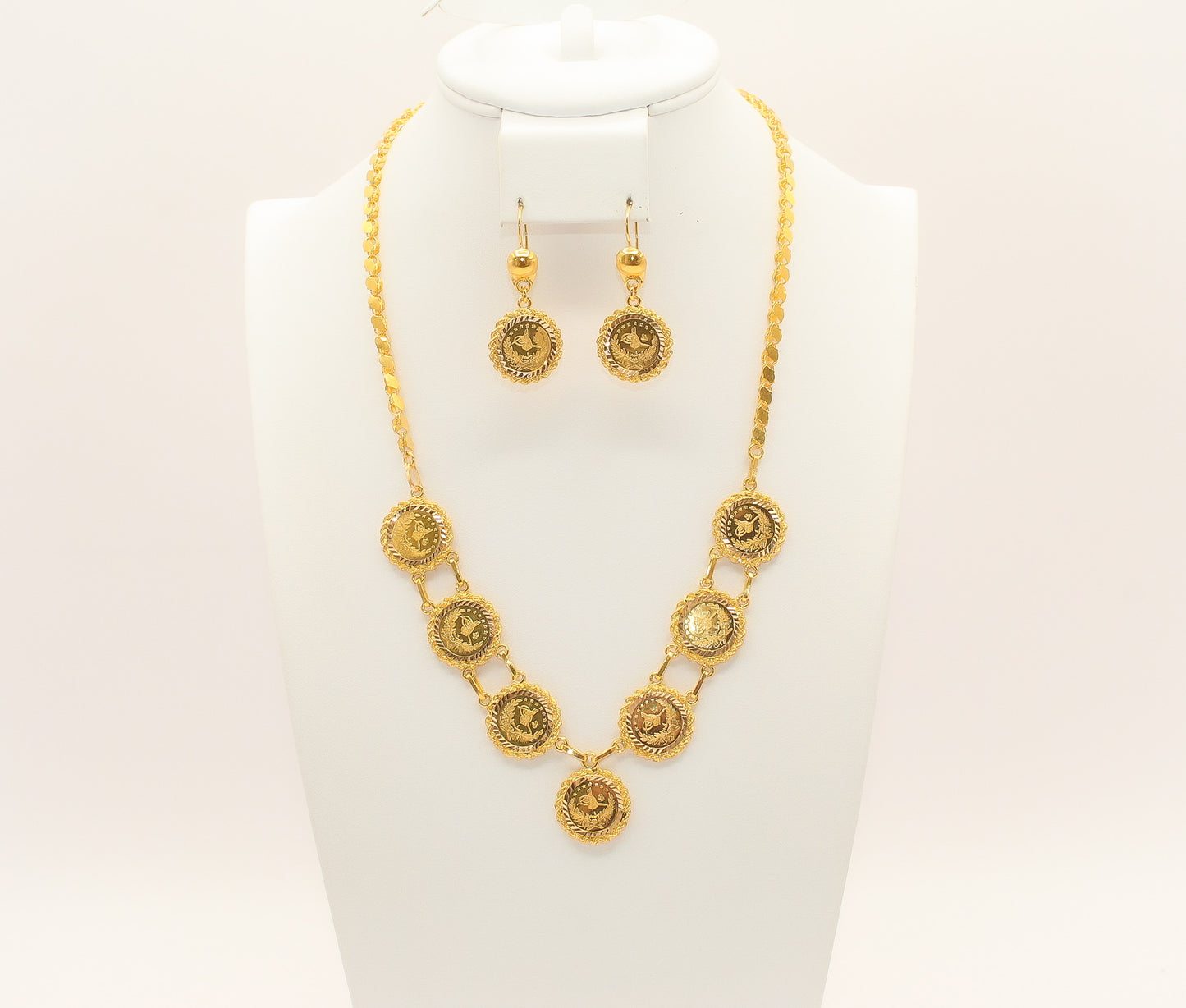 21K Gold Turkish Coin Set