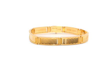 21K Gold Italian Solid Bracelet