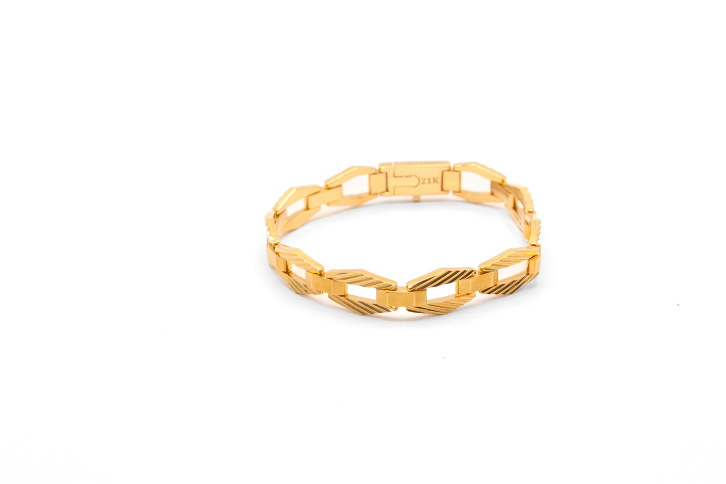 21K Gold Italian Solid Gold Bracelet
