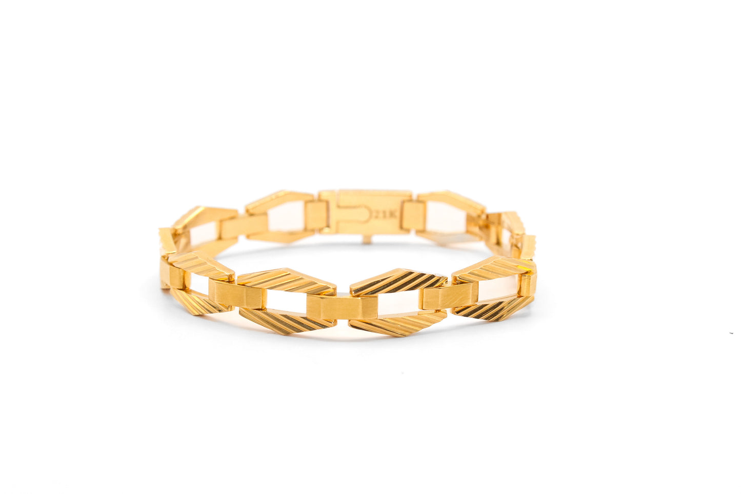 21K Gold Italian Solid Gold Bracelet