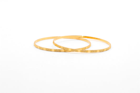 21K Gold Thin Bangles