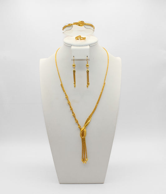 21K Gold Delicate Bridal Set
