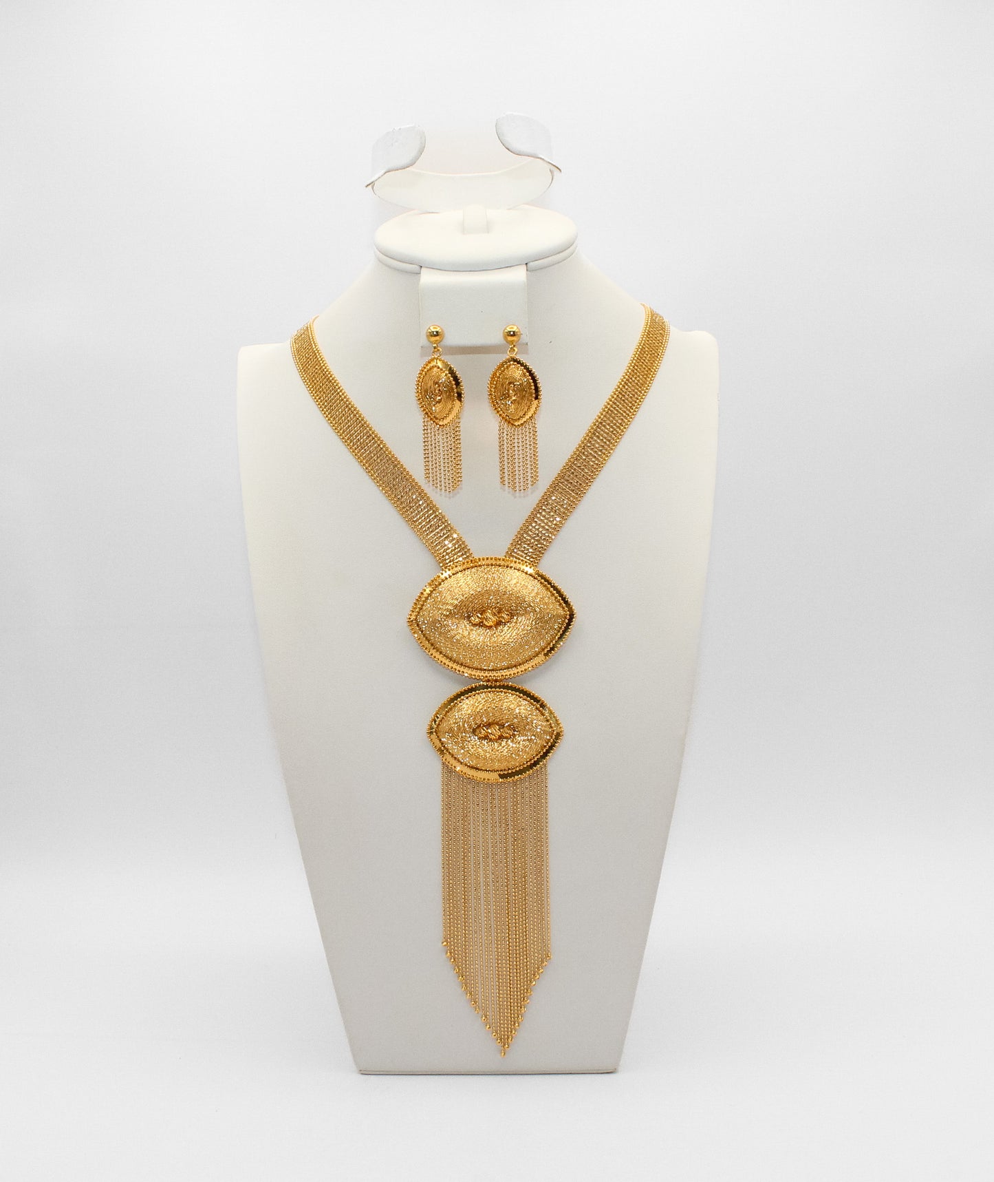 21K Gold Fancy Necklace Set