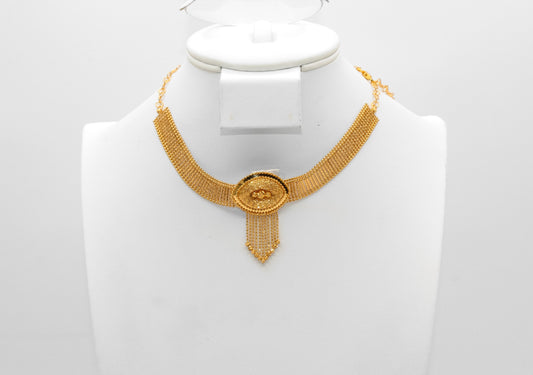 21K Gold Khaliji Fancy Choker