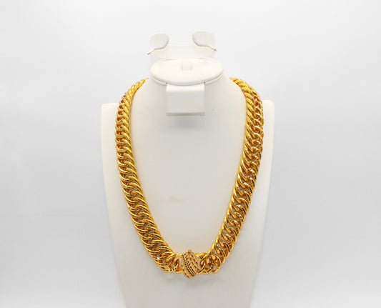 21K Gold Link Necklace