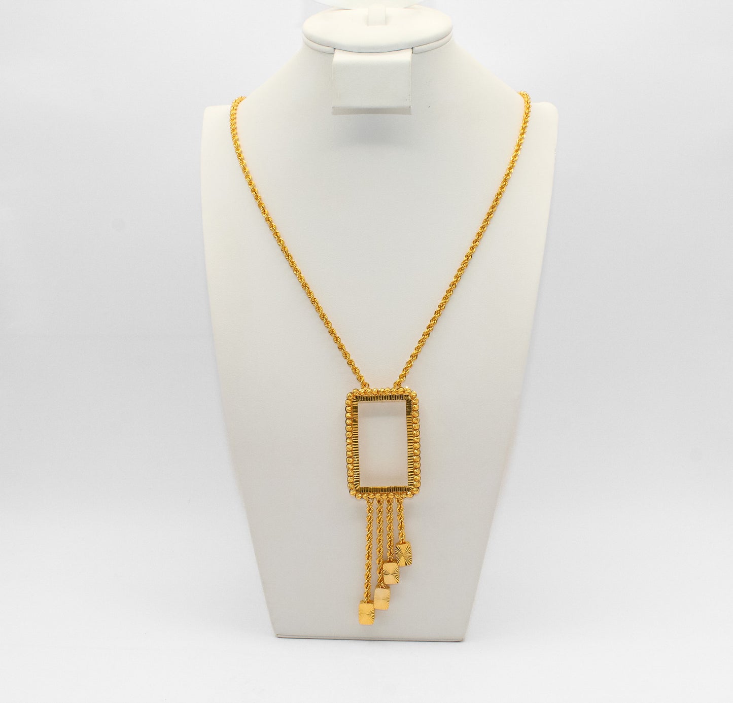 21K Gold Square Ounsa Necklace