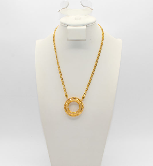 21K Gold Coin Necklace
