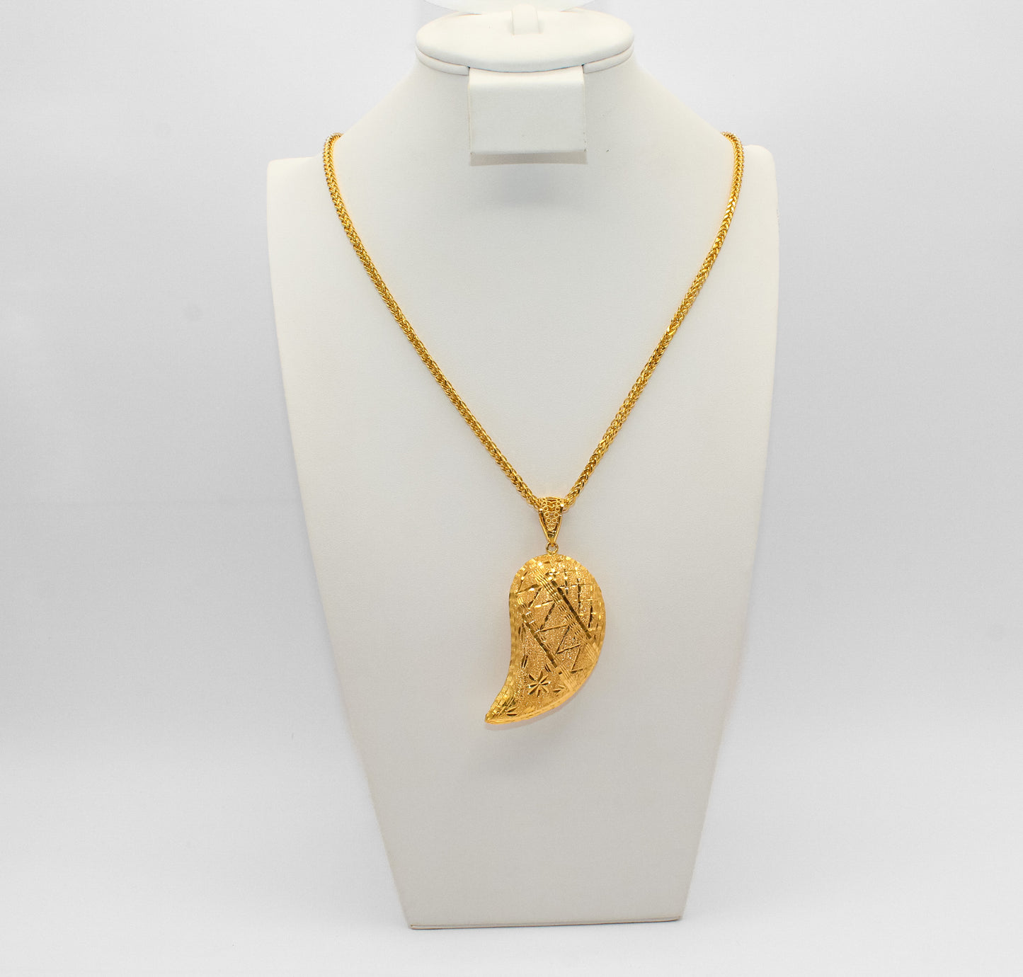 21K Gold Large Loza Pendant