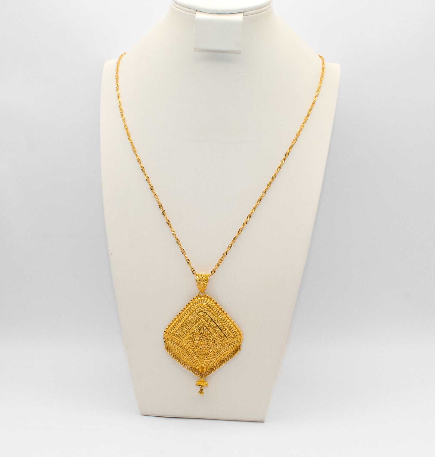 21K Gold Large Indian Pendant