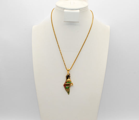 21K Gold Palestine Necklace