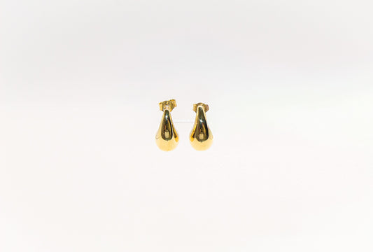 18K Gold Mini Tear Drop Earrings