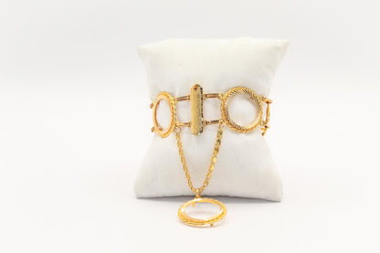 21K Gold 6 Coin Bracelet
