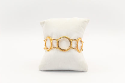 21K Gold 6 Coin Bracelet