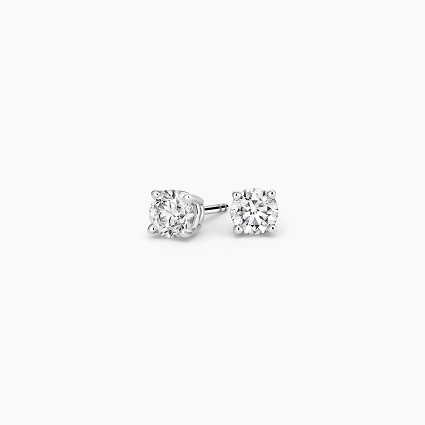 14K White Gold 1/4 Carat Diamond Stud Earrings