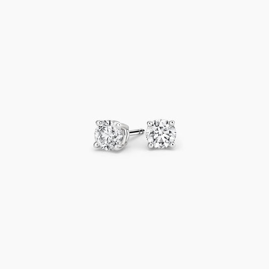 14K White Gold 1/4 Carat Diamond Stud Earrings