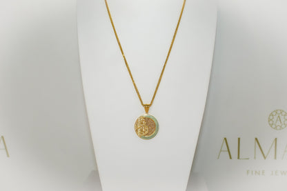 21k Gold Mashallah Necklace