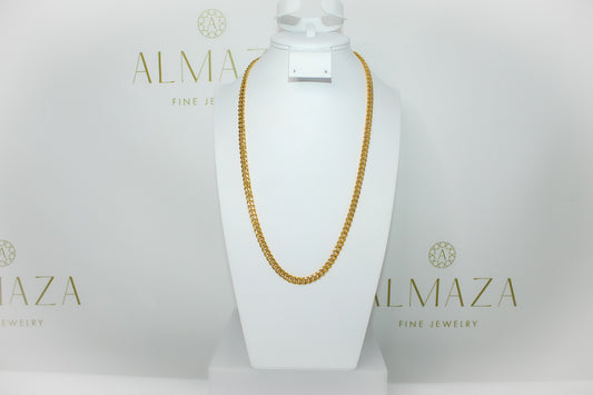 21K Gold Cuban Link Chain