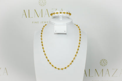 21K Gold Bead Set